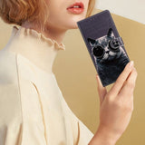 iPhone 15 Plus Etui Motiv Katt med Solbriller