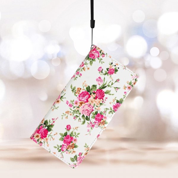 iPhone 15 Plus Etui Motiv Rosa Marmor