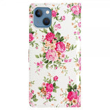 iPhone 15 Plus Etui Motiv Rosa Marmor