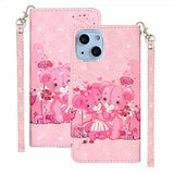 iPhone 15 Plus Etui Motiv Rosa Teddybjørn