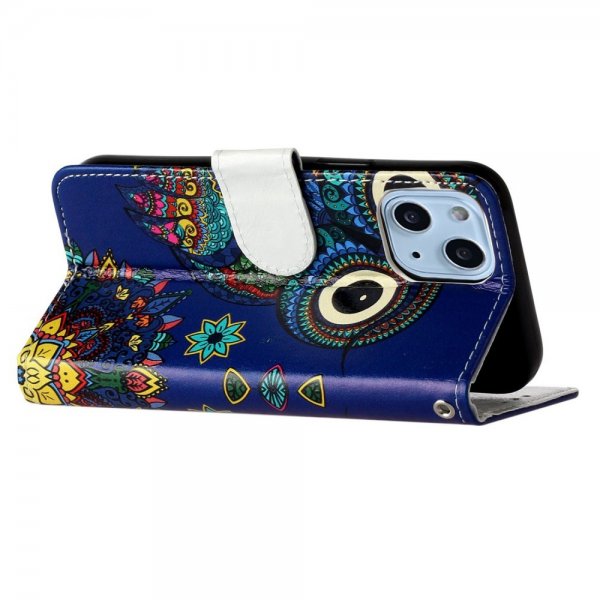 iPhone 15 Plus Etui Motiv Ugle Mandala