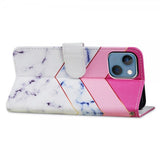iPhone 15 Plus Etui Motiv Hvit Marmor