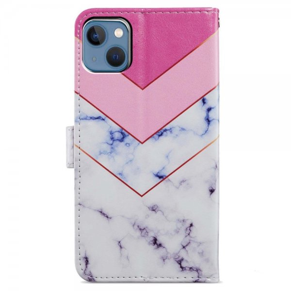 iPhone 15 Plus Etui Motiv Hvit Marmor