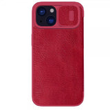 Nillkin iPhone 15 Plus Etui Qin Pro Series Rød