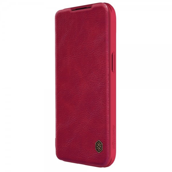 Nillkin iPhone 15 Plus Etui Qin Pro Series Rød