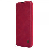 Nillkin iPhone 15 Plus Etui Qin Pro Series Rød