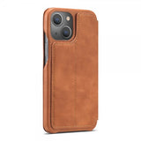 Lc.Imeeke iPhone 15 Plus Etui Retro Brun