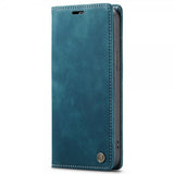 CaseMe iPhone 15 Plus Etui Retro Flip Petrol