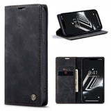 CaseMe iPhone 15 Plus Etui Retro Flip Svart