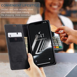 CaseMe iPhone 15 Plus Etui Retro Flip Svart