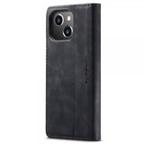 CaseMe iPhone 15 Plus Etui Retro Flip Svart