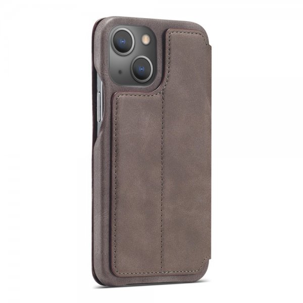 Lc.Imeeke iPhone 15 Plus Etui Retro Kaffe