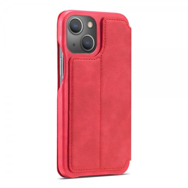 Lc.Imeeke iPhone 15 Plus Etui Retro Rød