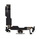 iPhone 15 Plus ladekontakt med flexkabel - blå
