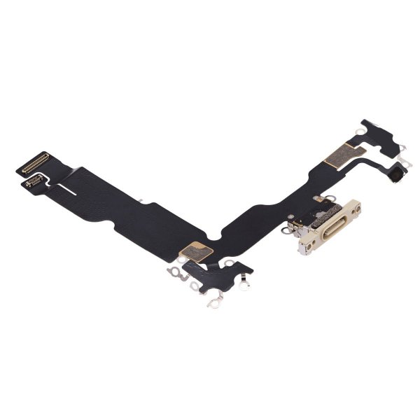 iPhone 15 Plus Ladekontakt med Flexkabel - Gul