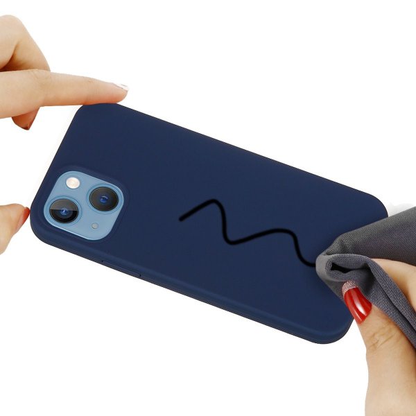 iPhone 15 Plus Deksel Silikon Blå