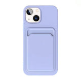 iPhone 15 Plus Deksel Kortholder Lilla