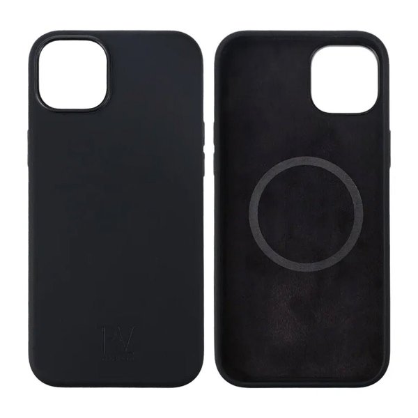 Rvelon iPhone 15 Plus Deksel Silikon MagSafe Svart