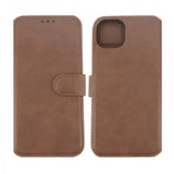 Rvelon iPhone 15 Plus Etui Ekte Skinn Brun