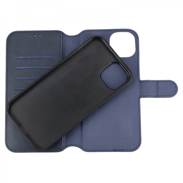 Rvelon iPhone 15 Plus Etui Detachable Wallet Case Blå