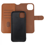 Rvelon iPhone 15 Plus Etui Detachable Wallet Case Brun