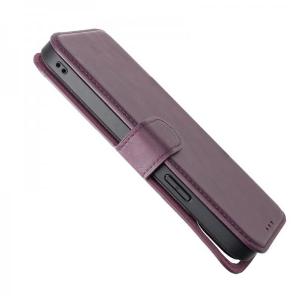 Rvelon iPhone 15 Plus Etui Detachable Wallet Case Lilla