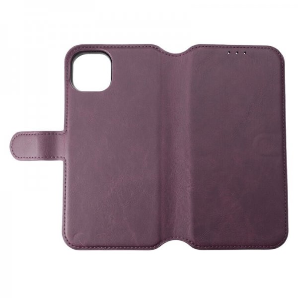 Rvelon iPhone 15 Plus Etui Detachable Wallet Case Lilla