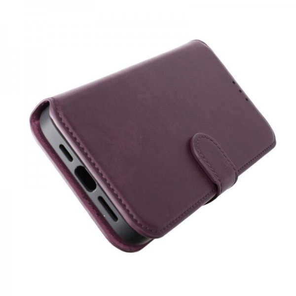 Rvelon iPhone 15 Plus Etui Detachable Wallet Case Lilla