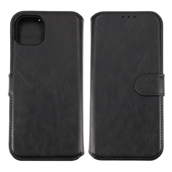 Rvelon iPhone 15 Plus Etui Detachable Wallet Case Svart