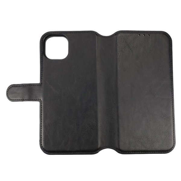 Rvelon iPhone 15 Plus Etui Detachable Wallet Case Svart