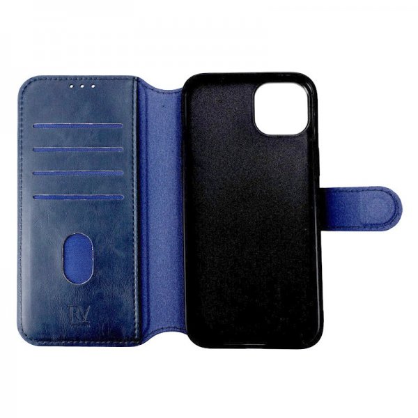 Rvelon iPhone 15 Plus Etui 4 Kortlomme MagSafe Blå