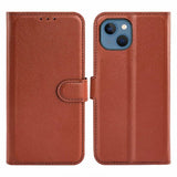iPhone 15 Plus Etui med Stativ Brun