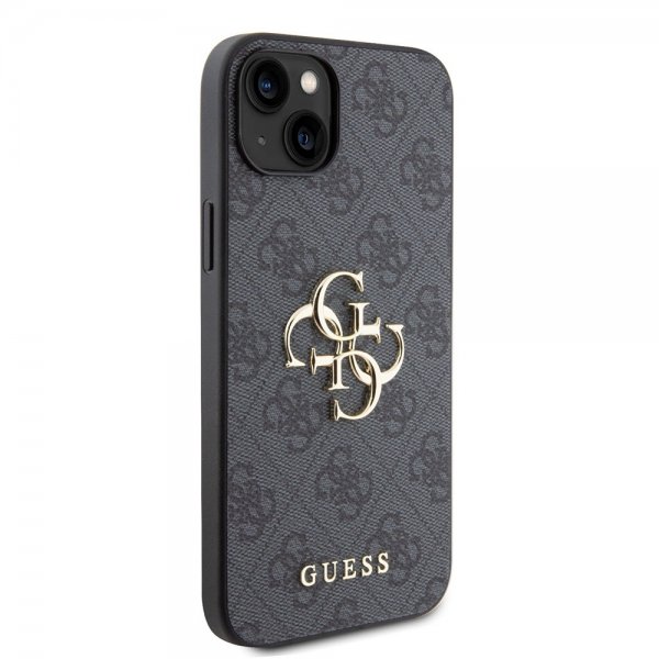 Guess iPhone 15 Plus Deksel 4G Logo Grå