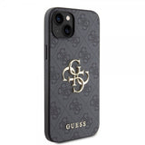 Guess iPhone 15 Plus Deksel 4G Logo Grå