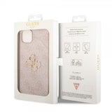 Guess iPhone 15 Plus Deksel 4G Logo Rosa
