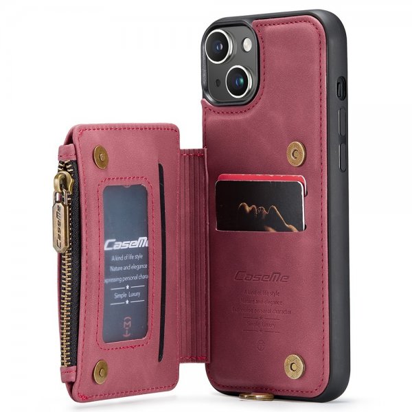 CaseMe iPhone 15 Plus Deksel C20 Series Röd