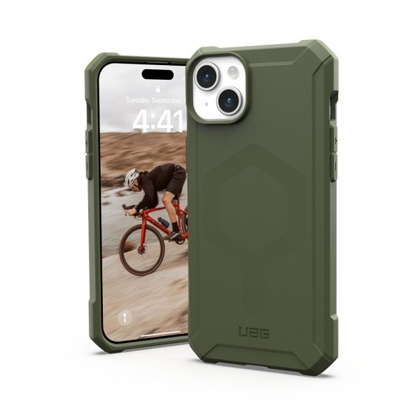 Urban Armor Gear (UAG) iPhone 15 Plus Deksel Essential Armor MagSafe Olive Drab