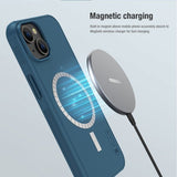 Nillkin iPhone 15 Plus Deksel Frosted Shield Pro MagSafe Blå