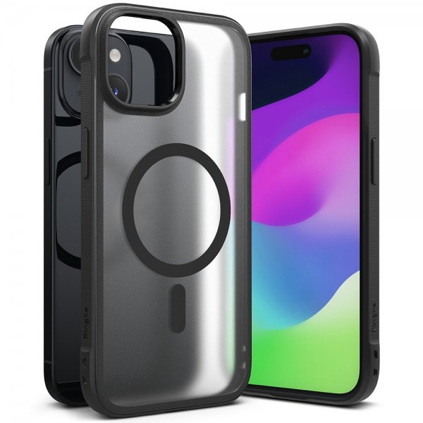 Ringke iPhone 15 Plus Deksel Fusion Bold Magnetic Matte Black