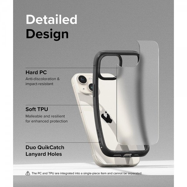 Ringke iPhone 15 Plus Deksel Fusion Bold Matte Black