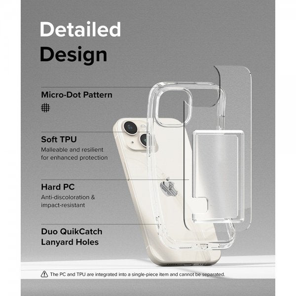 Ringke iPhone 15 Plus Deksel Fusion Card Clear