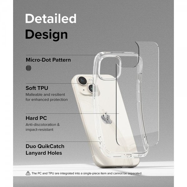 Ringke iPhone 15 Plus Deksel Fusion Clear