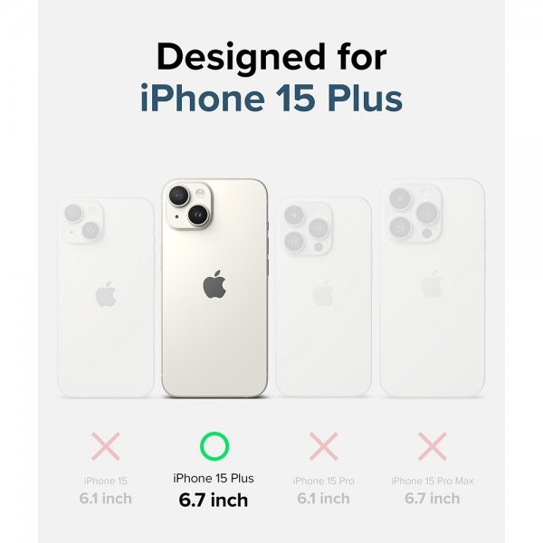 Ringke iPhone 15 Plus Deksel Fusion Clear