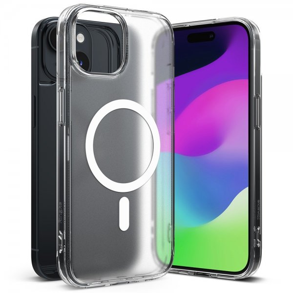 Ringke iPhone 15 Plus Deksel Fusion Magnetic Matte Clear