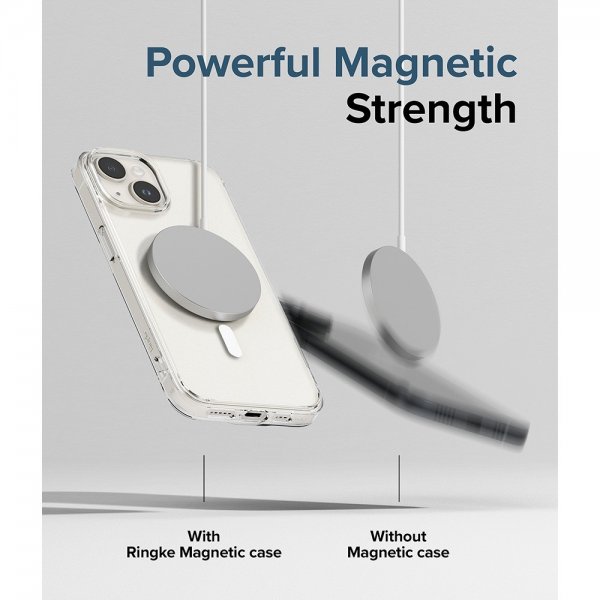 Ringke iPhone 15 Plus Deksel Fusion Magnetic Matte Clear