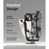 Ringke iPhone 15 Plus Deksel Fusion X Design Camo Black