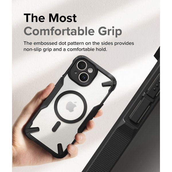 Ringke iPhone 15 Plus Deksel Fusion X Magnetic Matte Black