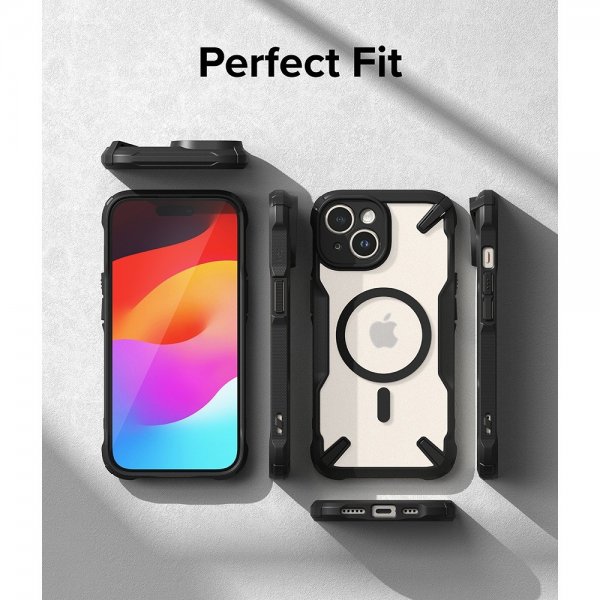 Ringke iPhone 15 Plus Deksel Fusion X Magnetic Matte Black
