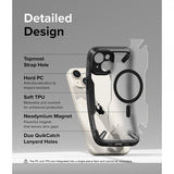 Ringke iPhone 15 Plus Deksel Fusion X Magnetic Matte Black