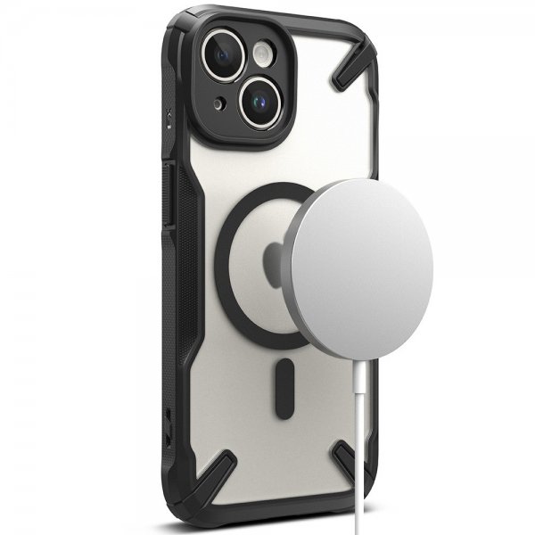 Ringke iPhone 15 Plus Deksel Fusion X Magnetic Matte Black